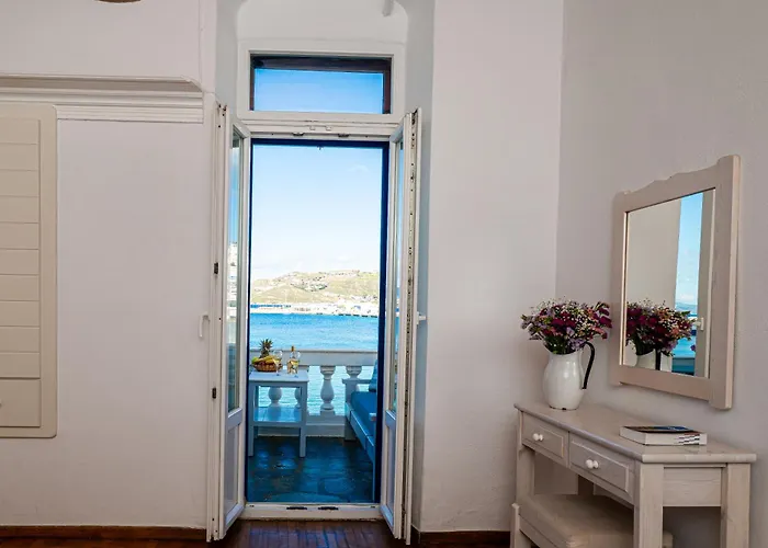 Mykonian Old Port With Sea View 아파트 *